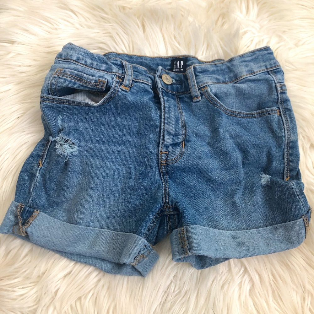 Gap Kids stretch denim midi shorts size 12✨